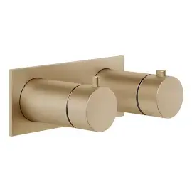 Смеситель для душа Anello Gessi 63334-726 Warm Bronze Br. PVD — вид спереди