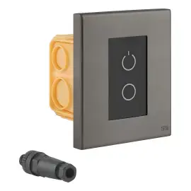 Додатковий комплект сенсорного керування Gessi 01720-707 BLACK METAL BR. PVD — вид на білому тлі