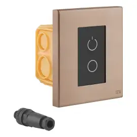Додатковий комплект сенсорного керування Gessi 01720-708 Copper Brushed PVD — вид на білому тлі