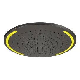 SHOWERHEAD Colour Gessi 57980-707 BLACK METAL BR. PVD — вид спереду