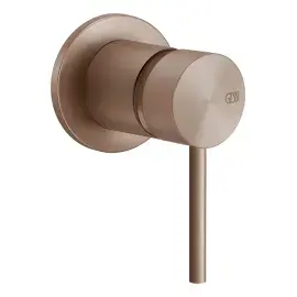 Змішувач для душу 316 Flessa Gessi 54019-708 Copper Brushed PVD — вид спереду