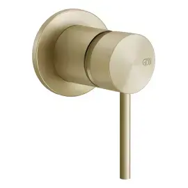 Змішувач для душу 316 Flessa Gessi 54019-727 Brass Brushed PVD — вид спереду