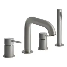 Змішувач для ванни Gessi316 Gessi 54037-239 Steel Brushed — бічний ракурс