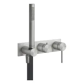 Змішувач для ванни Gessi316 Gessi 54038-239 Steel Brushed — вид спереду