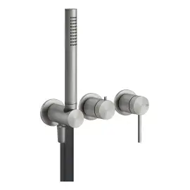 Змішувач для ванни Gessi316 Gessi 54039-239 Steel Brushed — бічний ракурс
