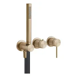 Змішувач для ванни Gessi316 Gessi 54039-726 Warm Bronze Br. PVD — бічний ракурс