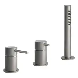 Змішувач для ванни Gessi316 Gessi 54043-239 Steel Brushed — вид спереду