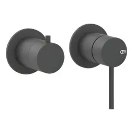 Змішувач для душу Gessi316 Gessi 54077-299 Matte Black — вид на білому тлі