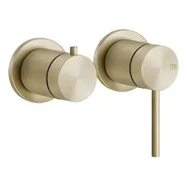 Змішувач для душу Gessi316 Gessi 54077-727 Brass Brushed PVD — вид спереду