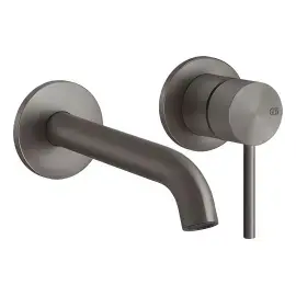 Змішувач для раковини Gessi316 Gessi 54083-707 BLACK METAL BR. PVD — вид на білому тлі