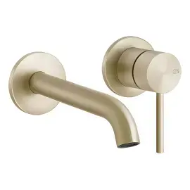 Змішувач для раковини Gessi316 Gessi 54083-727 Brass Brushed PVD — вид на білому тлі