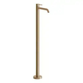 Смеситель для раковины Gessi316 Gessi 54097-726 Warm Bronze Br. PVD — вид на белом фоне