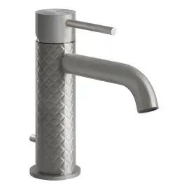 Змішувач для раковини Gessi316 Gessi 54101-239 Steel Brushed — вид на білому тлі