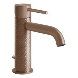 Змішувач для раковини Gessi316 Gessi 54101-708 Copper Brushed PVD — вид на білому тлі