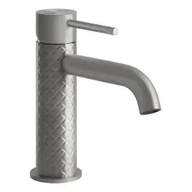 Змішувач для раковини Gessi316 Gessi 54102-239 Steel Brushed — вид на білому тлі