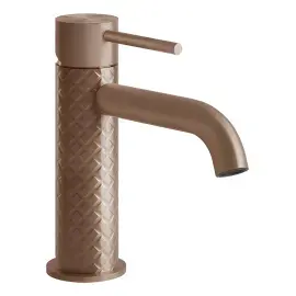 Змішувач для раковини Gessi316 Gessi 54102-708 Copper Brushed PVD — вид на білому тлі