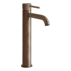 Змішувач для раковини Gessi316 Gessi 54109-708 Copper Brushed PVD — вид на білому тлі