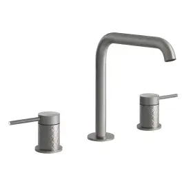 Змішувач для раковини Gessi316 Gessi 54112-239 Steel Brushed — вид спереду