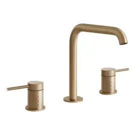 Змішувач для раковини Gessi316 Gessi 54112-726 Warm Bronze Br. PVD — вид спереду