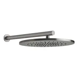 Верхний душ 1jet 316 Flessa Gessi 54148-239 Steel Brushed — вид сверху