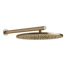 Верхний душ 1jet 316 Flessa Gessi 54148-726 Warm Bronze Br. PVD — вид спереди