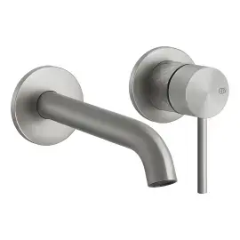 Змішувач для раковини Gessi316 Gessi 54183-239 Steel Brushed — вид спереду