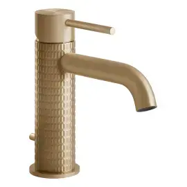Змішувач для раковини Gessi316 Gessi 54201-726 Warm Bronze Br. PVD — вид спереду