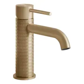 Змішувач для раковини Gessi316 Gessi 54202-726 Warm Bronze Br. PVD — вид спереду