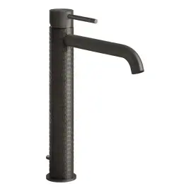 Змішувач для раковини Gessi316 Gessi 54203-707 BLACK METAL BR. PVD — вид на білому тлі