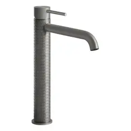 Змішувач для раковини Gessi316 Gessi 54206-239 Steel Brushed — вид на білому тлі