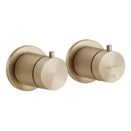 Змішувач для душу Gessi316 Gessi 54234-726 Warm Bronze Br. PVD — вид спереду