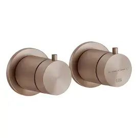 Змішувач для душу Gessi316 Gessi 54236-708 Copper Brushed PVD — вид на білому тлі