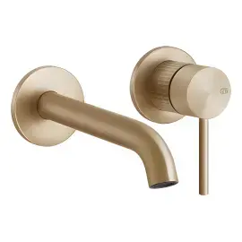 Змішувач для раковини Gessi316 Gessi 54286-726 Warm Bronze Br. PVD — вид спереду