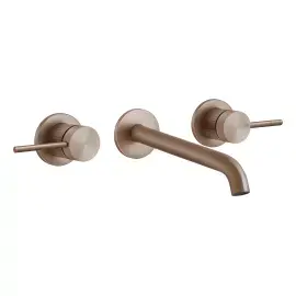 Змішувач для раковини Gessi316 Gessi 54294-708 Copper Brushed PVD — вид на білому тлі