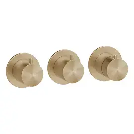 Змішувач для душу Gessi316 Gessi 54334-726 Warm Bronze Br. PVD — вид спереду