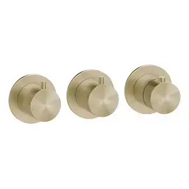 Змішувач для душу Gessi316 Gessi 54334-727 Brass Brushed PVD — вид спереду