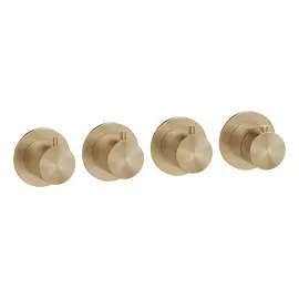 Змішувач для душу Gessi316 Gessi 54336-726 Warm Bronze Br. PVD — вид спереду