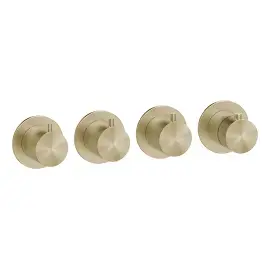 Змішувач для душу Gessi316 Gessi 54336-727 Brass Brushed PVD — вид на білому тлі