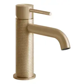 Змішувач для раковини Gessi316 Gessi 54402-726 Warm Bronze Br. PVD — вид спереду
