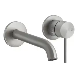 Змішувач для раковини Gessi316 Gessi 54483-239 Steel Brushed — вид спереду