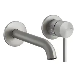 Змішувач для раковини Gessi316 Gessi 54486-239 Steel Brushed — вид на білому тлі