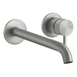 Змішувач для раковини Gessi316 Gessi 54489-239 Steel Brushed — вид на білому тлі