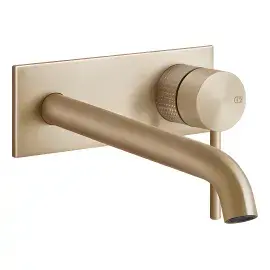 Змішувач для раковини Gessi316 Gessi 54490-726 Warm Bronze Br. PVD — вид спереду