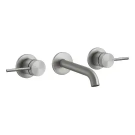 Змішувач для раковини Gessi316 Gessi 54494-239 Steel Brushed — вид на білому тлі