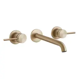 Змішувач для раковини Gessi316 Gessi 54494-726 Warm Bronze Br. PVD — вид спереду