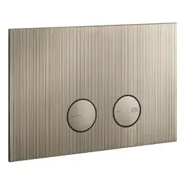 Клавіша змиву Rigato Gessi 54671-149 Finox Brushed Nickel — вид спереду