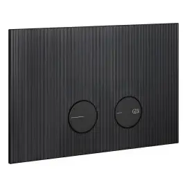 Клавіша змиву Rigato Gessi 54671-299 Matte Black — вид на білому тлі