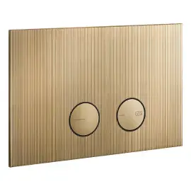 Клавіша змиву Rigato Gessi 54671-726 Warm Bronze Br. PVD — вид спереду