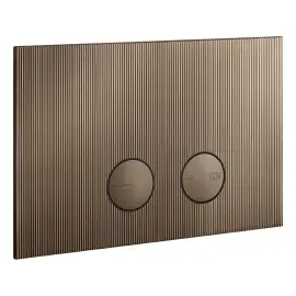Клавіша змиву Rigato Gessi 54671-761 Coffee Bronze Brushed PVD — вид спереду