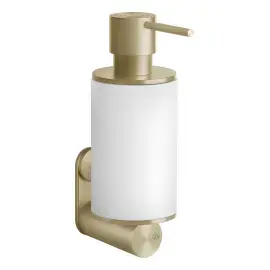 Дозатор для рідкого мила Gessi316 Gessi 54713-727 Brass Brushed PVD — вид на білому тлі
